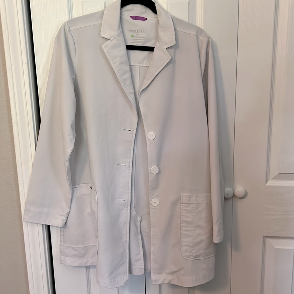 White Scrub Jacket M